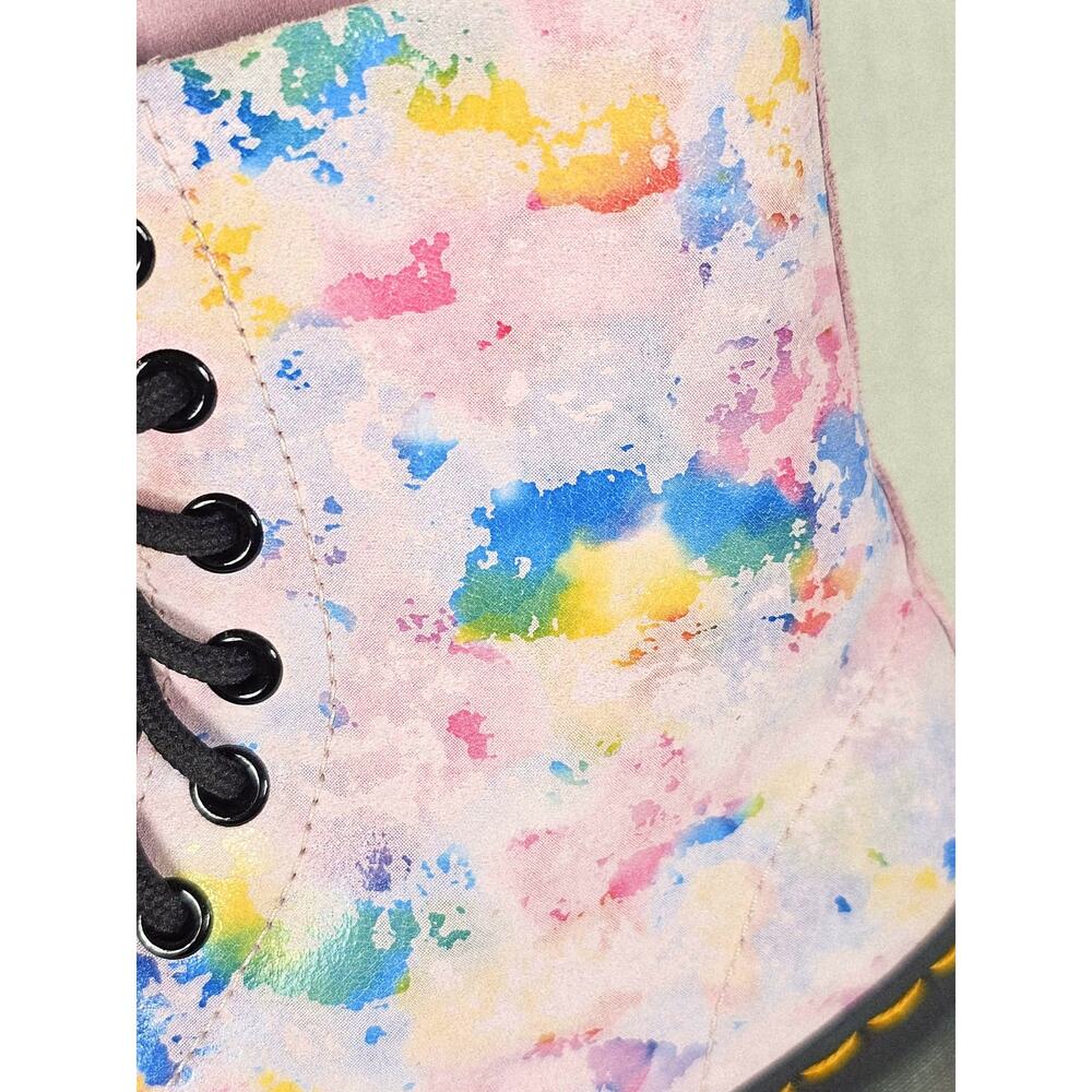 NWT Dr. Martens 1460 Pascal Confetti Lace Up Moto Boot Size 7 RARE NWD - Picture 11 of 11
